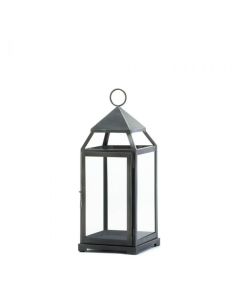 LARGE RUSTIC SILVER CONTEMPORARY LANTERN