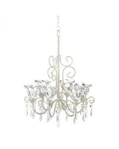 CRYSTAL BLOOMS CANDLE CHANDELIER